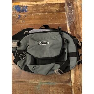 Lincoln Gray Ripstop Oversized Fanny Pack Waist Bag Utility Hiking Travel
